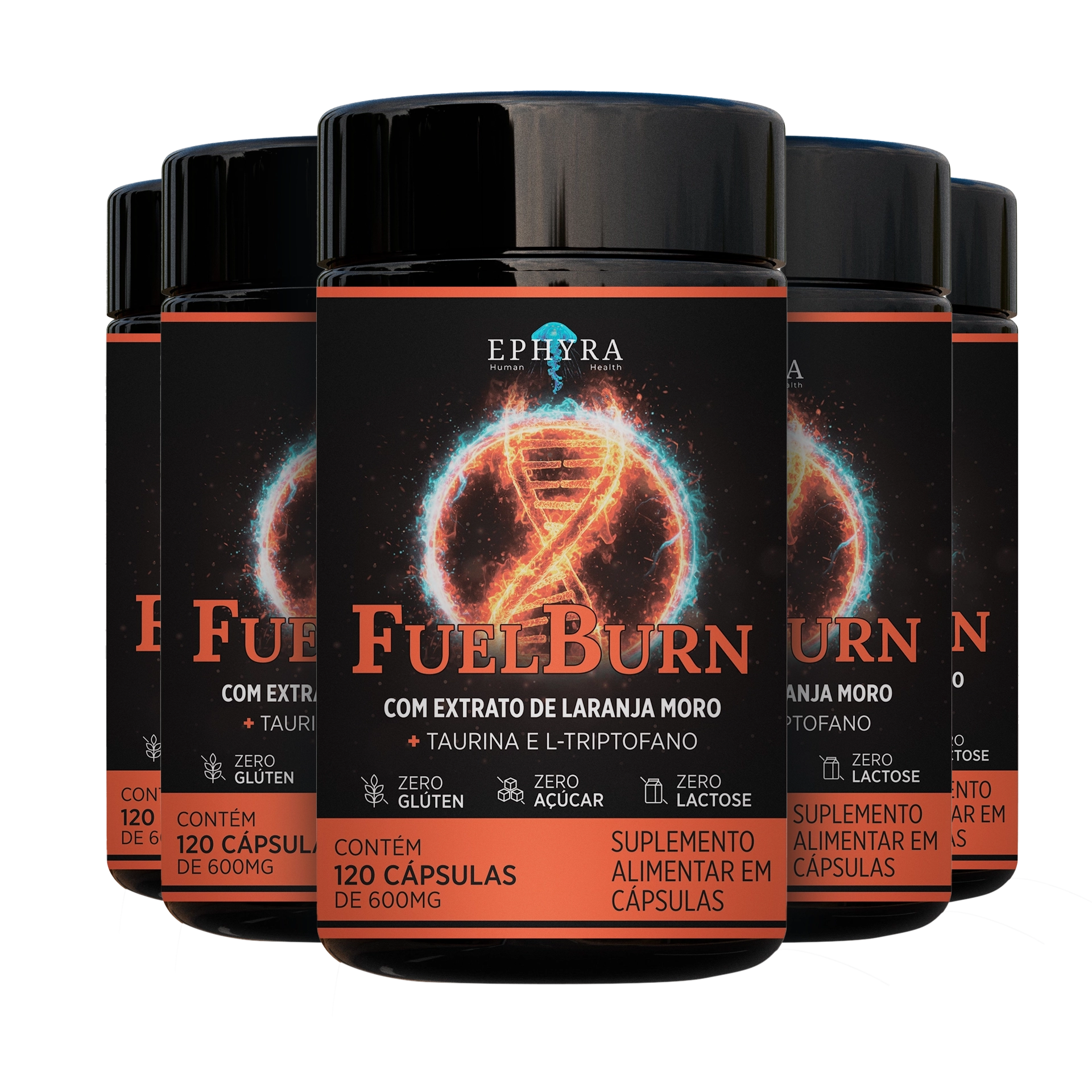 Fuel Burn - Kit para 5 Meses (5 Frascos)