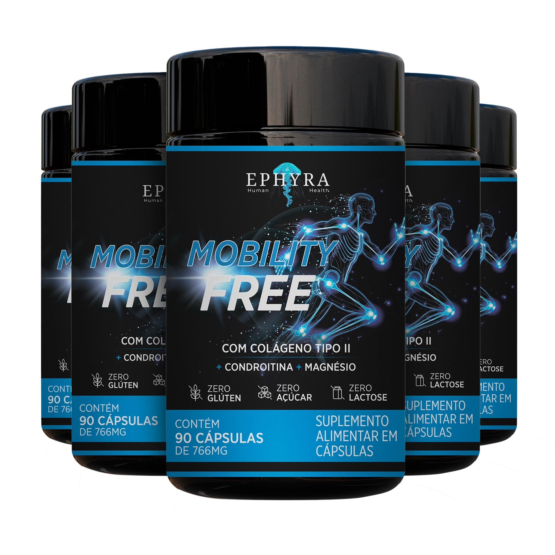 Mobility Free - Kit para 5 Meses (5 Frascos)