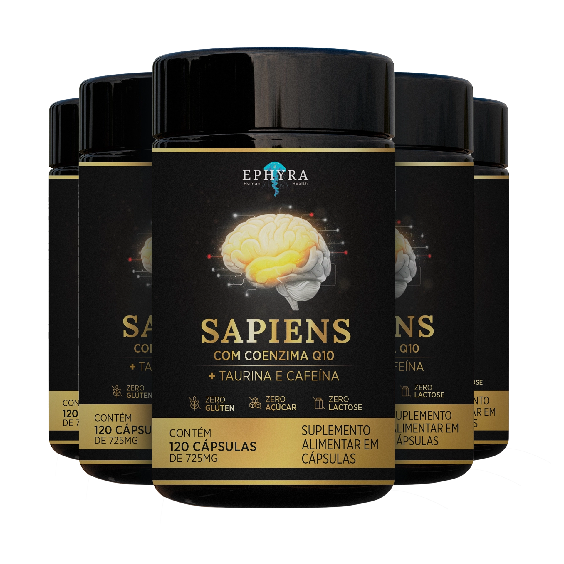 Sapiens - Kit para 5 Meses (5 Frascos)